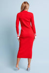 Polo Knit Long Sleeve Dress